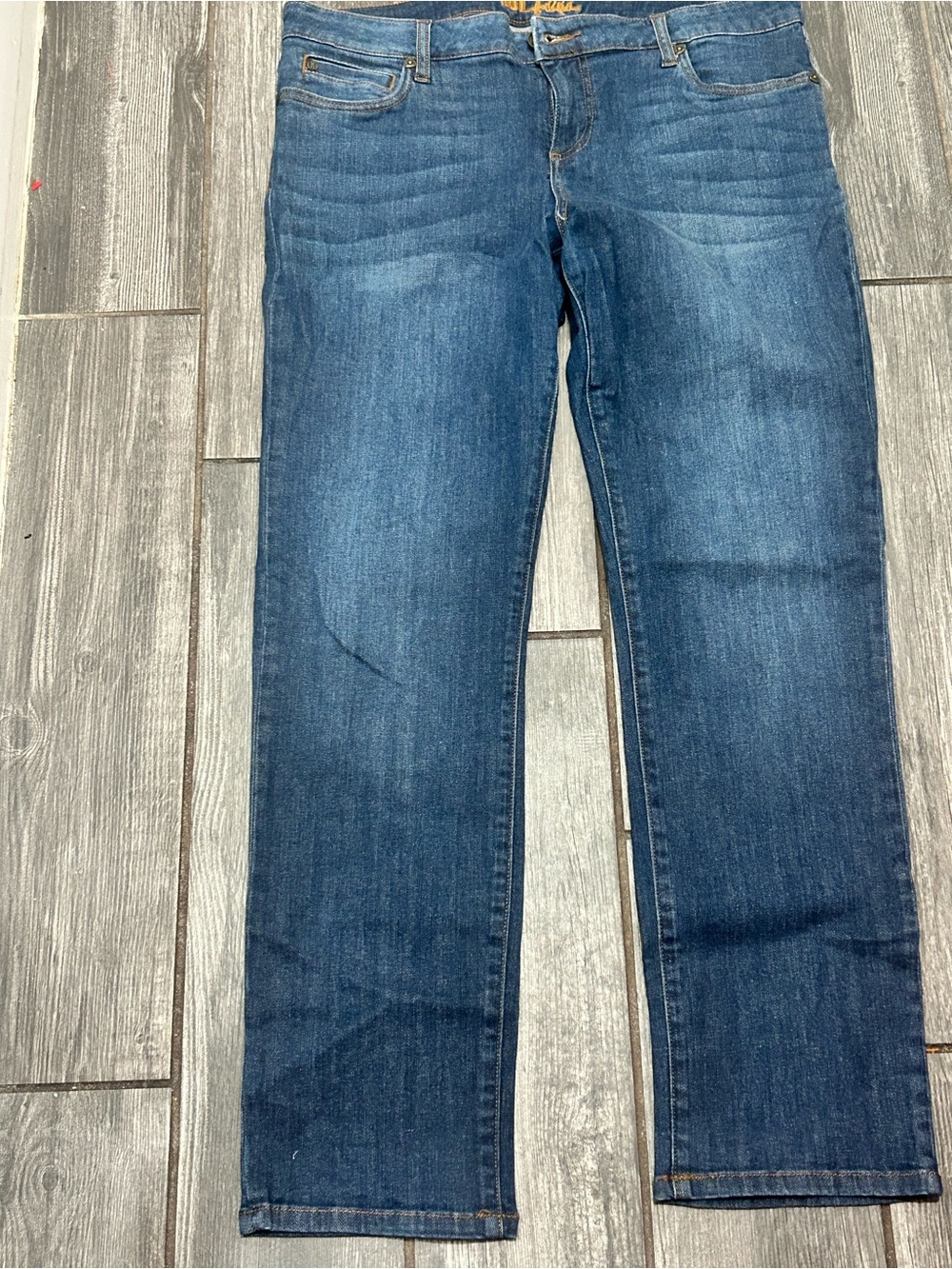Kut from the Kloth Dark Blue Straight-Leg Jeans